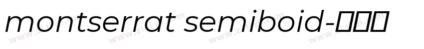 montserrat semiboid字体转换